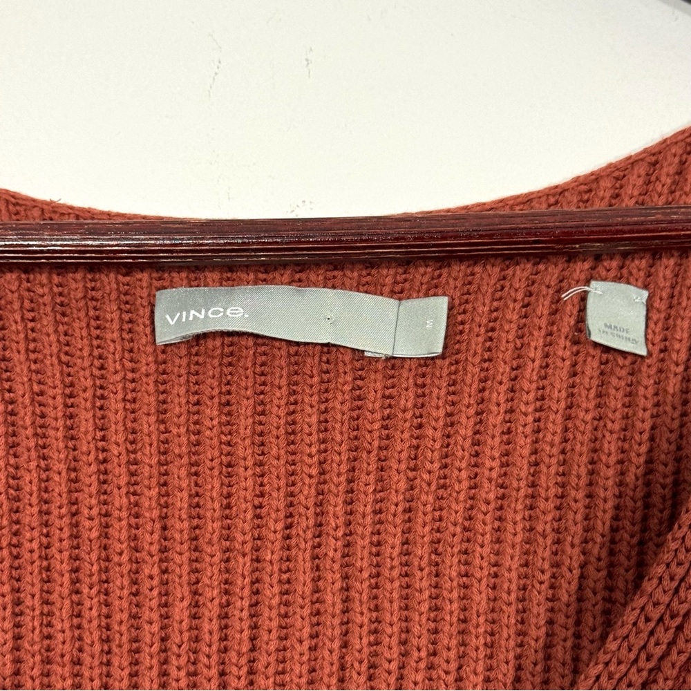 Vince Rust Ribbed Knit Tank Top - Picture 5 of 13